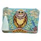 Owl Beaded Blue Cotton Luxury Sling Bag For Women 